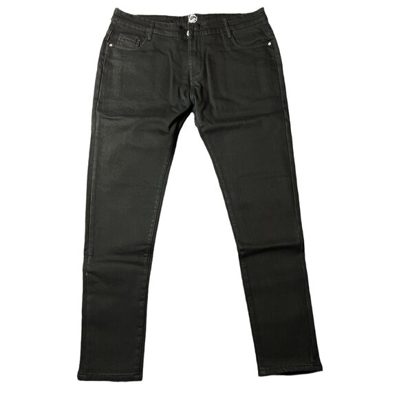 Black Slim-Fit Stretch Jeans - Picture 1 of 2